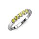 3 - Talia Yellow Diamond Wedding Band 