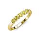 3 - Talia Yellow Diamond Wedding Band 