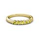 2 - Talia Yellow Diamond Wedding Band 