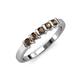 3 - Talia Smoky Quartz Wedding Band 