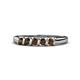 1 - Talia Smoky Quartz Wedding Band 