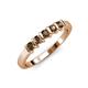 3 - Talia Smoky Quartz Wedding Band 
