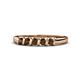 1 - Talia Smoky Quartz Wedding Band 