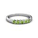 2 - Talia Peridot Wedding Band 
