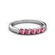 2 - Talia Rhodolite Garnet Wedding Band 