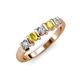 3 - Talia Yellow Sapphire and Diamond Wedding Band 