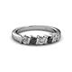 2 - Talia Black and White Diamond Wedding Band 