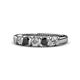 1 - Talia Black and White Diamond Wedding Band 