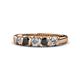 1 - Talia Black and White Diamond Wedding Band 