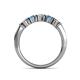 5 - Talia Blue Topaz and Diamond Wedding Band 