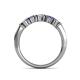 5 - Talia Iolite and Diamond Wedding Band 