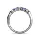 5 - Talia Tanzanite and Diamond Wedding Band 