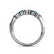 5 - Talia Blue and White Diamond Wedding Band 