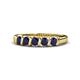 1 - Talia Blue Sapphire Wedding Band 