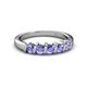 3 - Talia Tanzanite Wedding Band 