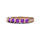 1 - Talia Amethyst Wedding Band 