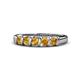 1 - Talia Citrine Wedding Band 