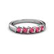 3 - Talia Rhodolite Garnet Wedding Band 
