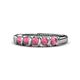 1 - Talia Rhodolite Garnet Wedding Band 