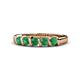1 - Talia Emerald Wedding Band 