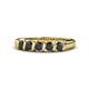 1 - Talia Black Diamond Wedding Band 