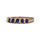 1 - Talia Blue Sapphire Wedding Band 