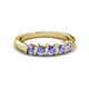 3 - Talia Tanzanite Wedding Band 