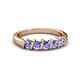 3 - Talia Tanzanite Wedding Band 