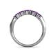 6 - Talia Amethyst Wedding Band 