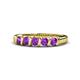 1 - Talia Amethyst Wedding Band 