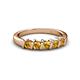 3 - Talia Citrine Wedding Band 