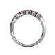 6 - Talia Rhodolite Garnet Wedding Band 