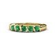 1 - Talia Emerald Wedding Band 