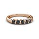 3 - Talia Black Diamond Wedding Band 