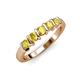 4 - Talia Yellow Sapphire Wedding Band 