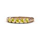 1 - Talia Yellow Sapphire Wedding Band 