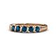 1 - Talia Blue Diamond Wedding Band 