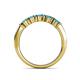 6 - Talia London Blue Topaz Wedding Band 