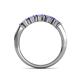 6 - Talia Tanzanite Wedding Band 