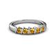 3 - Talia Citrine Wedding Band 