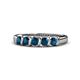 1 - Talia Blue Diamond Wedding Band 