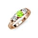 2 - Raea Peridot and Diamond Three Stone Engagement Ring 