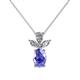 1 - Rayen Tanzanite and Diamond Slider Pendant 