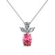 1 - Rayen Pink Tourmaline and Diamond Slider Pendant 