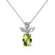 1 - Rayen Peridot and Diamond Slider Pendant 