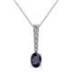 1 - Orah Blue Sapphire and Diamond Journey Pendant 