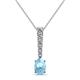 1 - Orah Aquamarine and Diamond Journey Pendant 