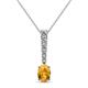 1 - Orah Citrine and Diamond Journey Pendant 