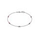 1 - Aizza (5 Stn/2.4mm) Ruby Station Bracelet 