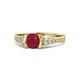 1 - Alana Signature Ruby and Diamond Engagement Ring 